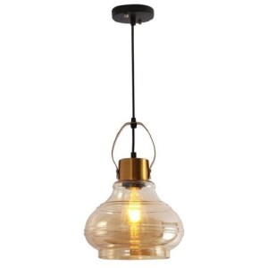 LUSTRE PENDENTE METAL CRISTAL 9X15X150CM E14